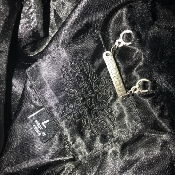 Joujou Vegan Faux Fur Black Vest Size L - Picture 2 of 5